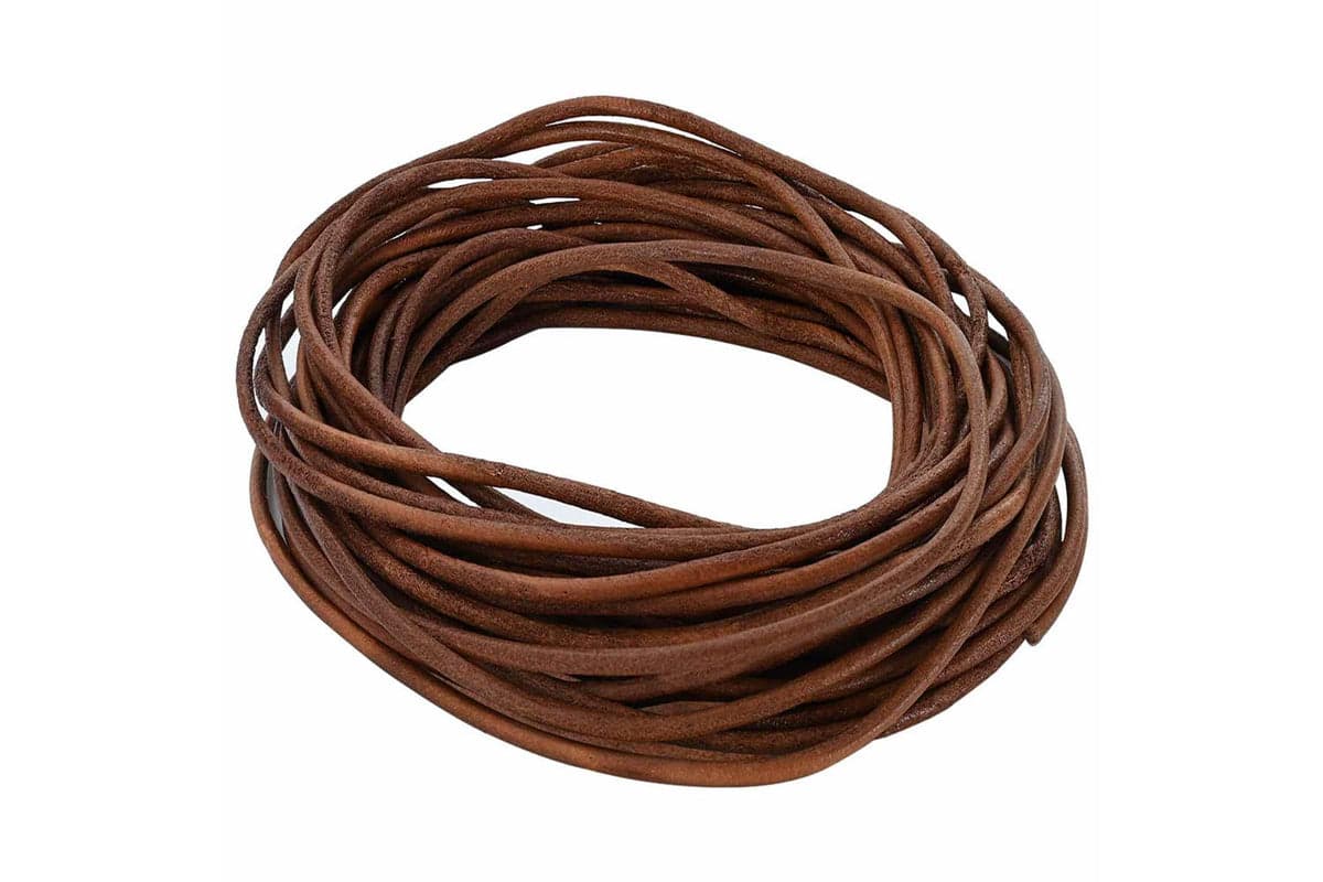 Vidaxl Leather Cord 1 Light Brown 3 Mm X 5 M Leather