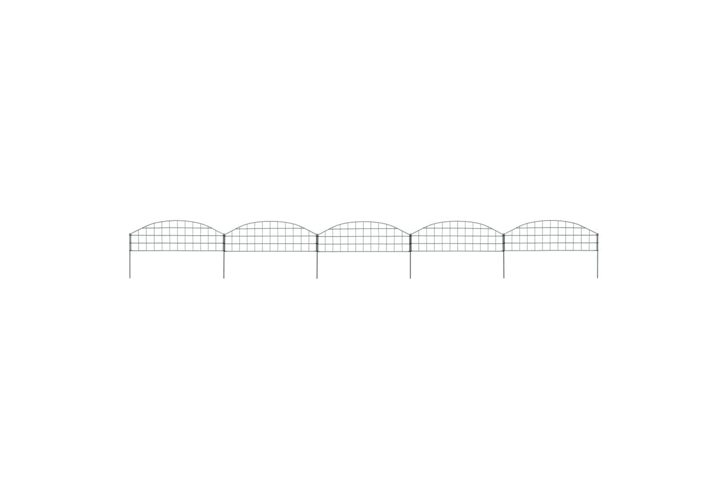 vidaXL 146101 Arched Pond Fence Set 77.3x26cm Green