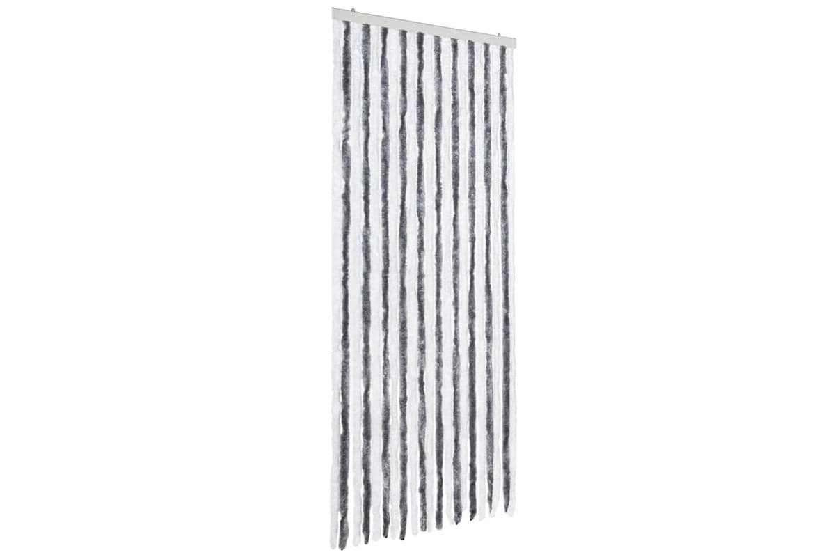 vidaXL 241224 Insect Curtain Grey And White 90x220cm Chenille