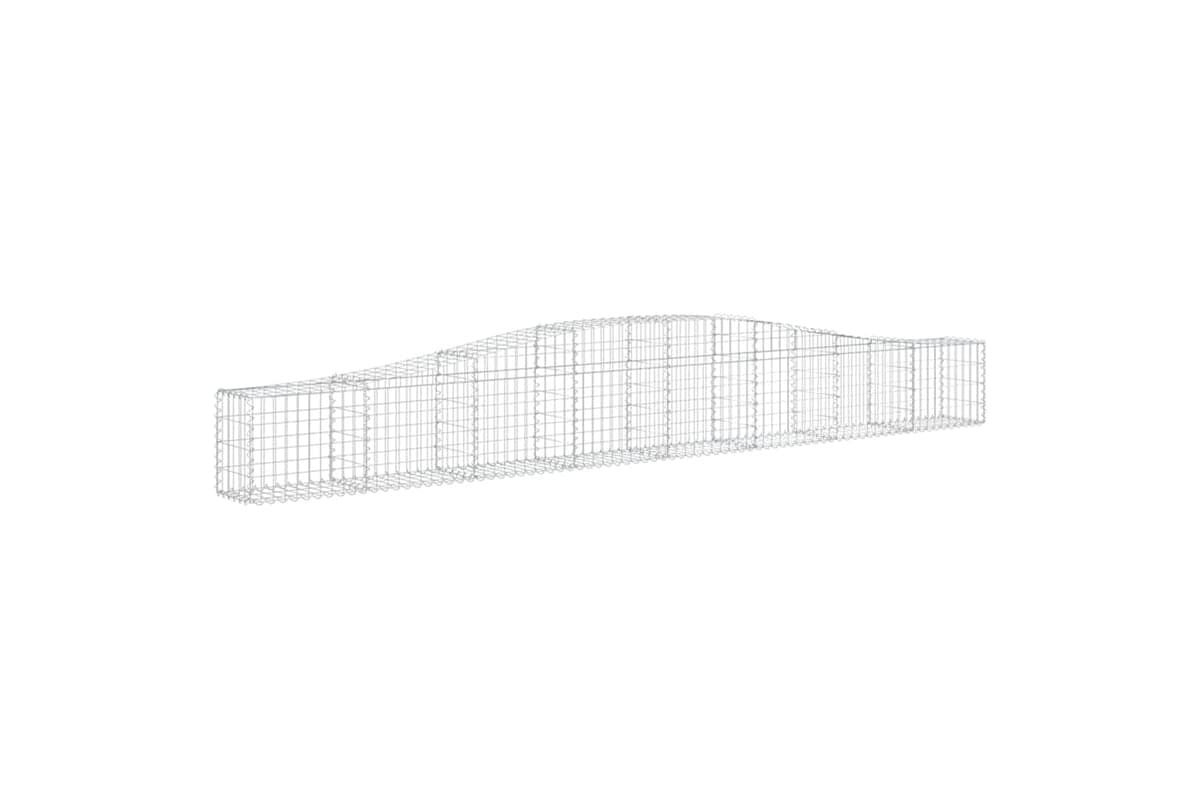 vidaXL 153402 Arched Gabion Basket 400x30x40/60cm Galvanised Iron