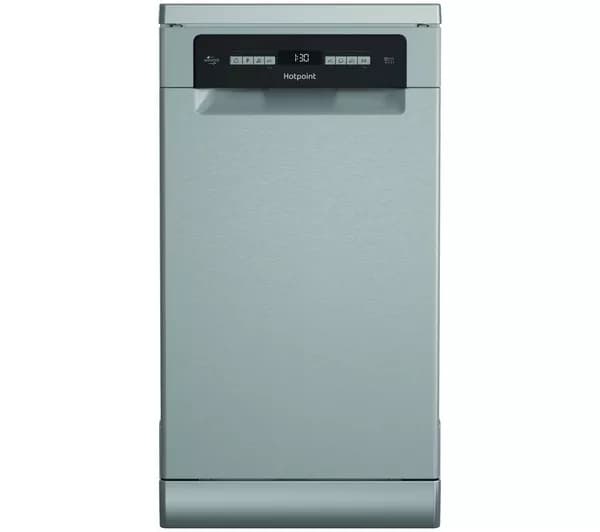 HOTPOINT HP6FA10BS7A0XUK Slimline Dishwasher - Stainless Steel