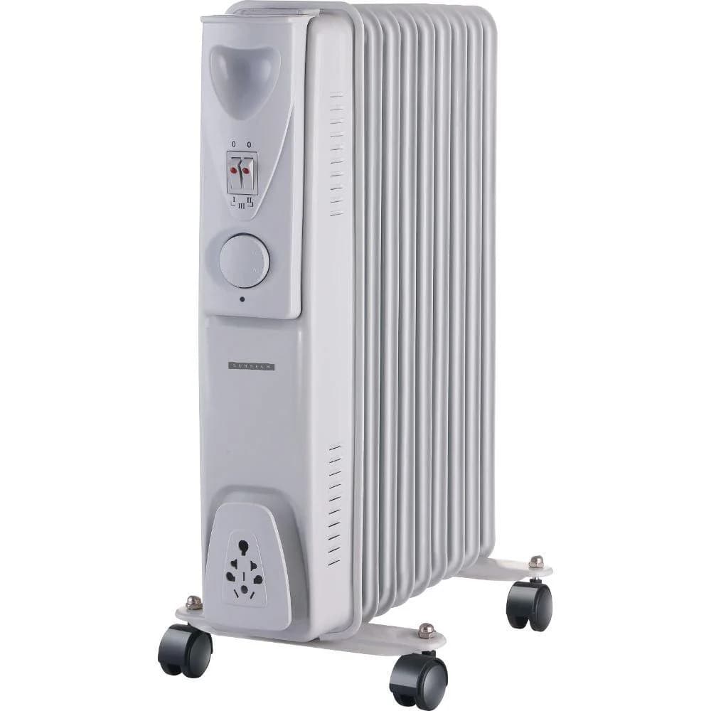 Sunbeam 2KW 9 Fin Oil Filled Radiator - White | OR-02