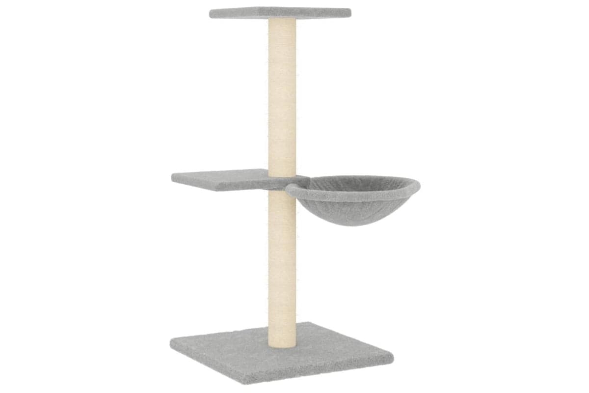 Vidaxl Cat Tree With Sisal Scratching Posts Light Grey 72 Cm