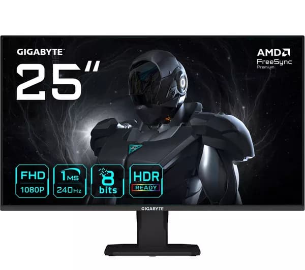 GIGABYTE GS25F2A Full HD 24.5" IPS LCD Gaming Monitor - Black