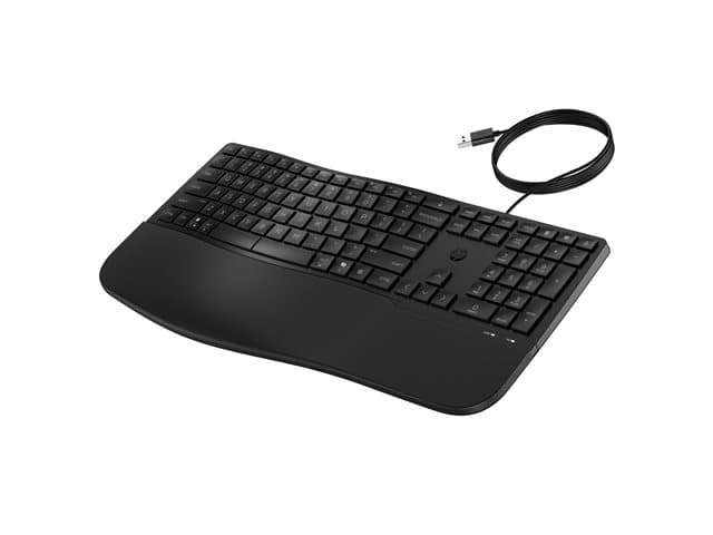 HP - 485 Comfort - keyboard - multi device, 23 programmable keys, 3-zone layout full size - QWERTY - UK - black Input Device