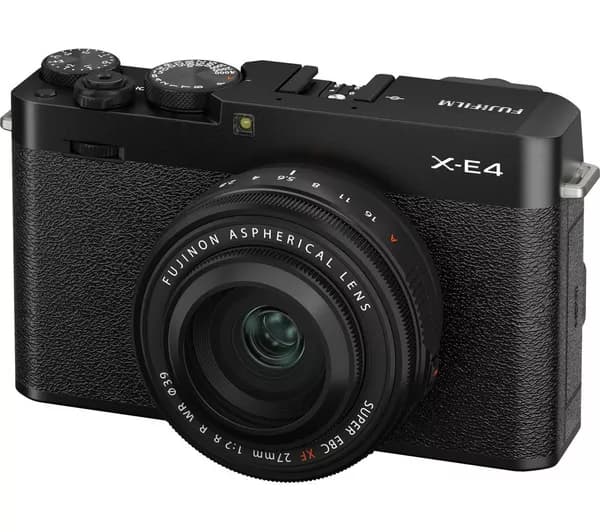 FUJIFILM X-E4 Mirrorless Camera with FUJINON XF 27 mm f/2.8 R WR Lens