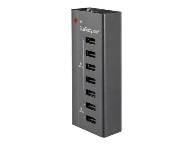 STARTECH.COM - Startech 7 Port USB Charging Station with 5x 1A Ports and 2x 2A Ports charging strip - + AC power adapter - USB
