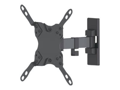 Manhattan TV & Monitor Mount, Wall, Tilt and Swivel, 1 screen, Screen Sizes: 13-42", Black, VESA 75x75 to 200x200mm, Max 20kg, Swivel with 2 pivots, L