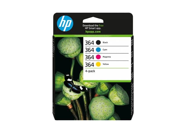 HP - 364 - 4-pack - black, yellow, cyan, magenta - original - ink cartridge