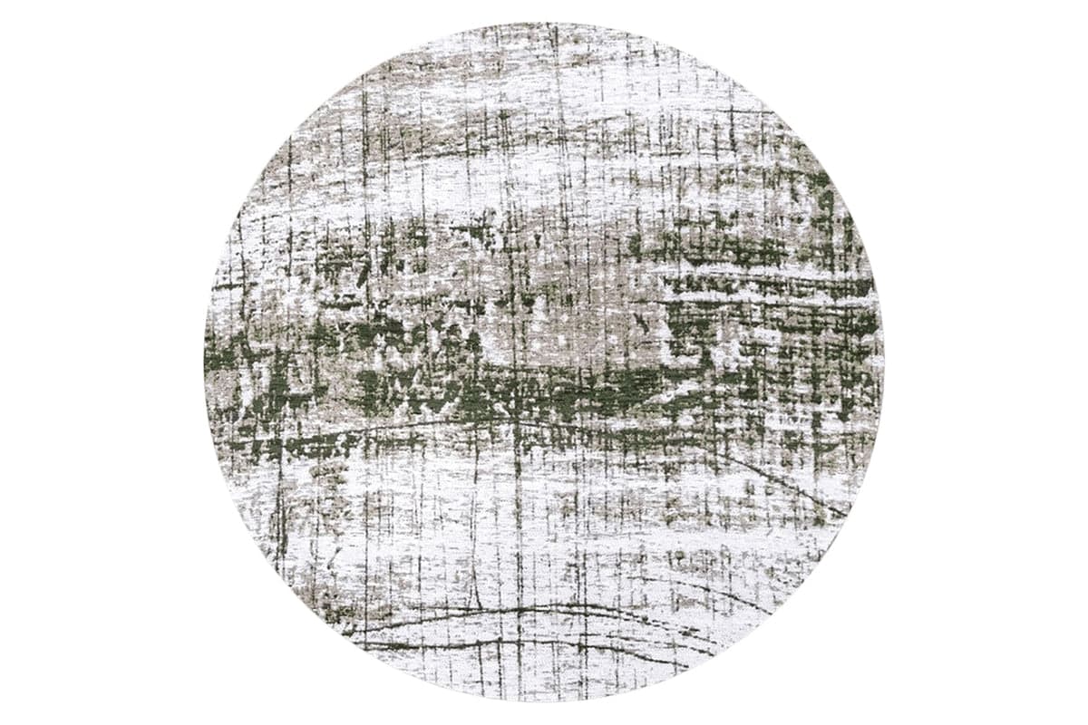 Louis De Poortere | Griff Eco Round Rug | Green | 140 x 140 cm