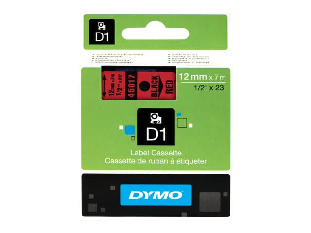 DYMO - D1 - labels - 1 roll(s) - Roll (1.2 cm x 7 m)
