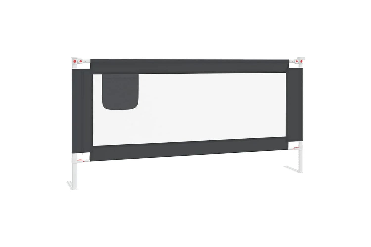 Vidaxl Toddler Safety Bed Rail Dark Grey 190x25 Cm Fabric