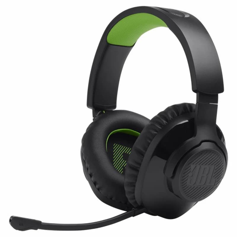 JBL Quantum 360X Console Over-Ear Wireless Bluetooth Gaming Headset - Black & Green | JBLQ360XWLBLKGRN