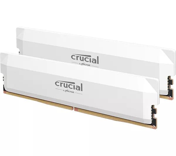CRUCIAL Pro 64 GB 6400 MHz DDR5 Memory Kit - 32 GB x 2, White