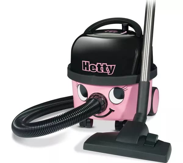 NUMATIC Hetty HET.160-11 Cylinder Bagged Vacuum Cleaner – Pink
