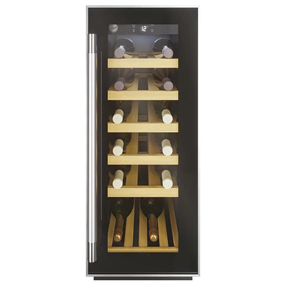 Hoover 20 Bottles Freestanding Wine Cooler - Black | HWCB 30 UK/N