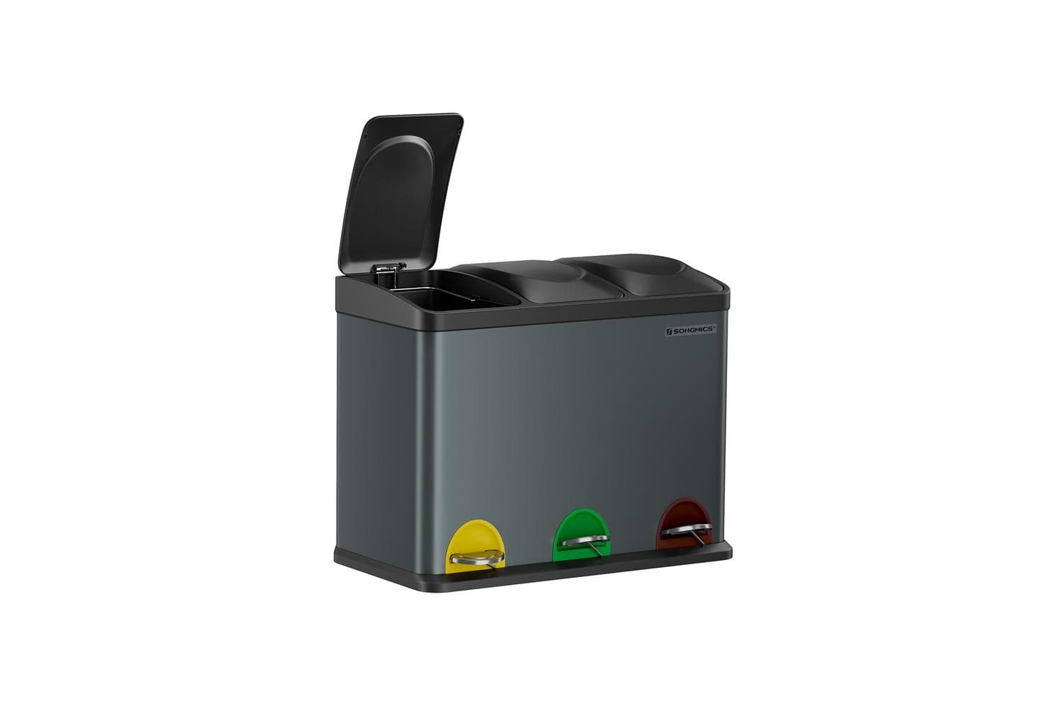 Songmics LTB45G Sorting Bin 3 x 15L | Grey