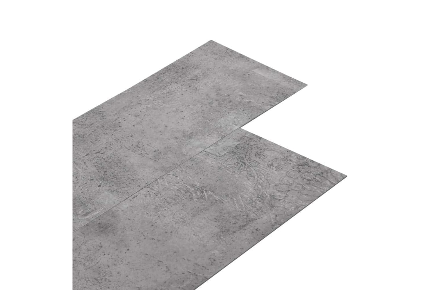 Vidaxl Pvc Flooring Planks 4.46 Sq M 3 Mm Self-adhesive Cement Brown