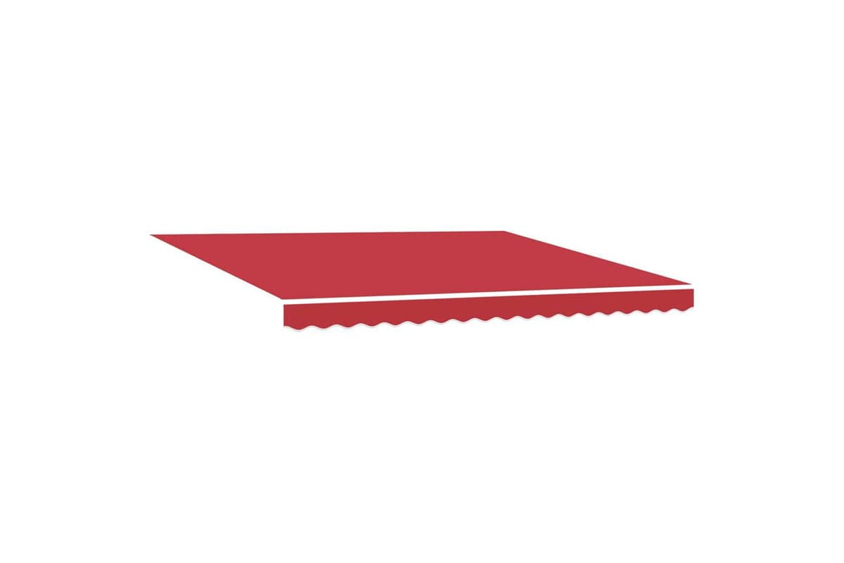Vidaxl Retractable Awning Manual Red 400 X 300 Cm Fabric Metal