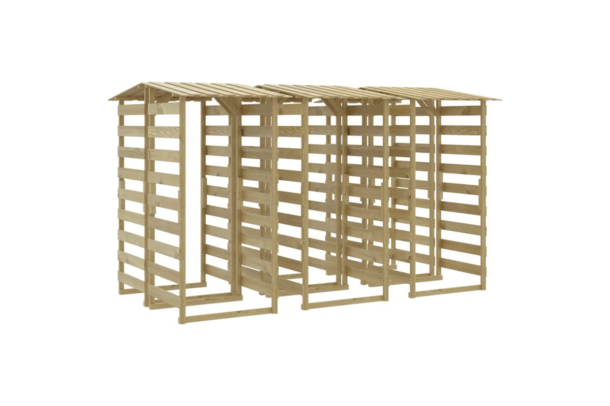 vidaXL 3096651 Pergolas With Roofs 6 Pcs 100x90x200cm Impregnated Pinewood