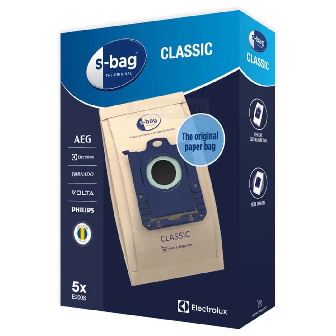 Electrolux E200S S-Bag Vacuum Cleaner Dust Bags | 5 Pack