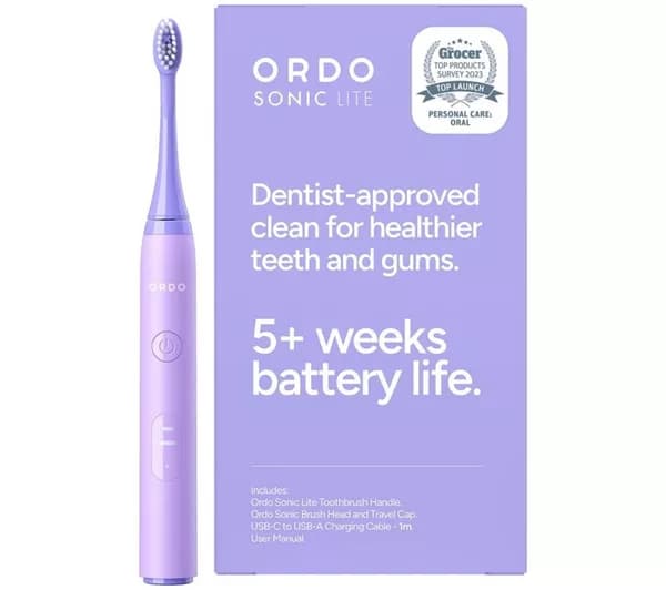 ORDO Sonic Lite Electric Toothbrush - Lavender