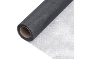 vidaXL 150866 Mesh Screen Fiberglass 60x1000cm Grey