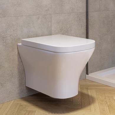Wall Hung Rimless Toilet with Soft Close Seat - Austin