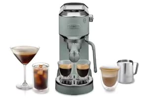 De'Longhi Dedica Duo Espresso Coffee Machine | EC890.GR | Green