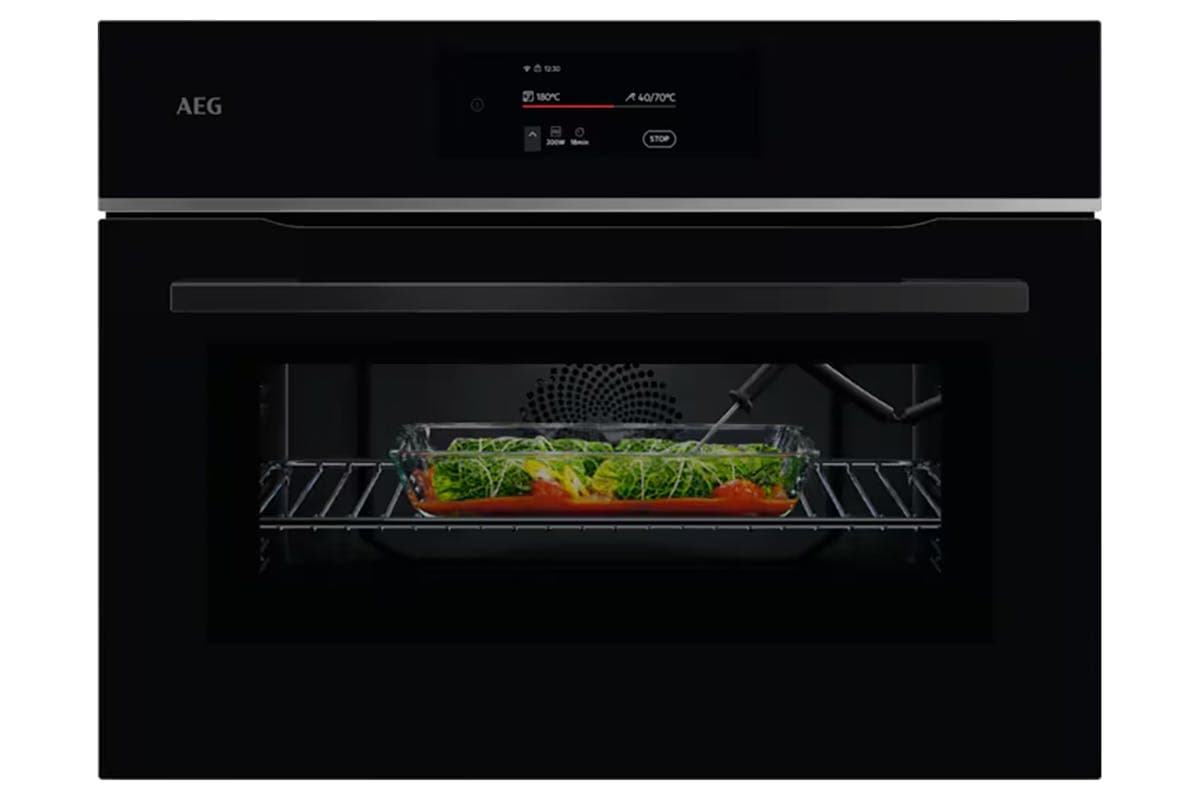 AEG 8000 MealAssist 3000W Built-in Microwave Oven | TK8NK721B | Black