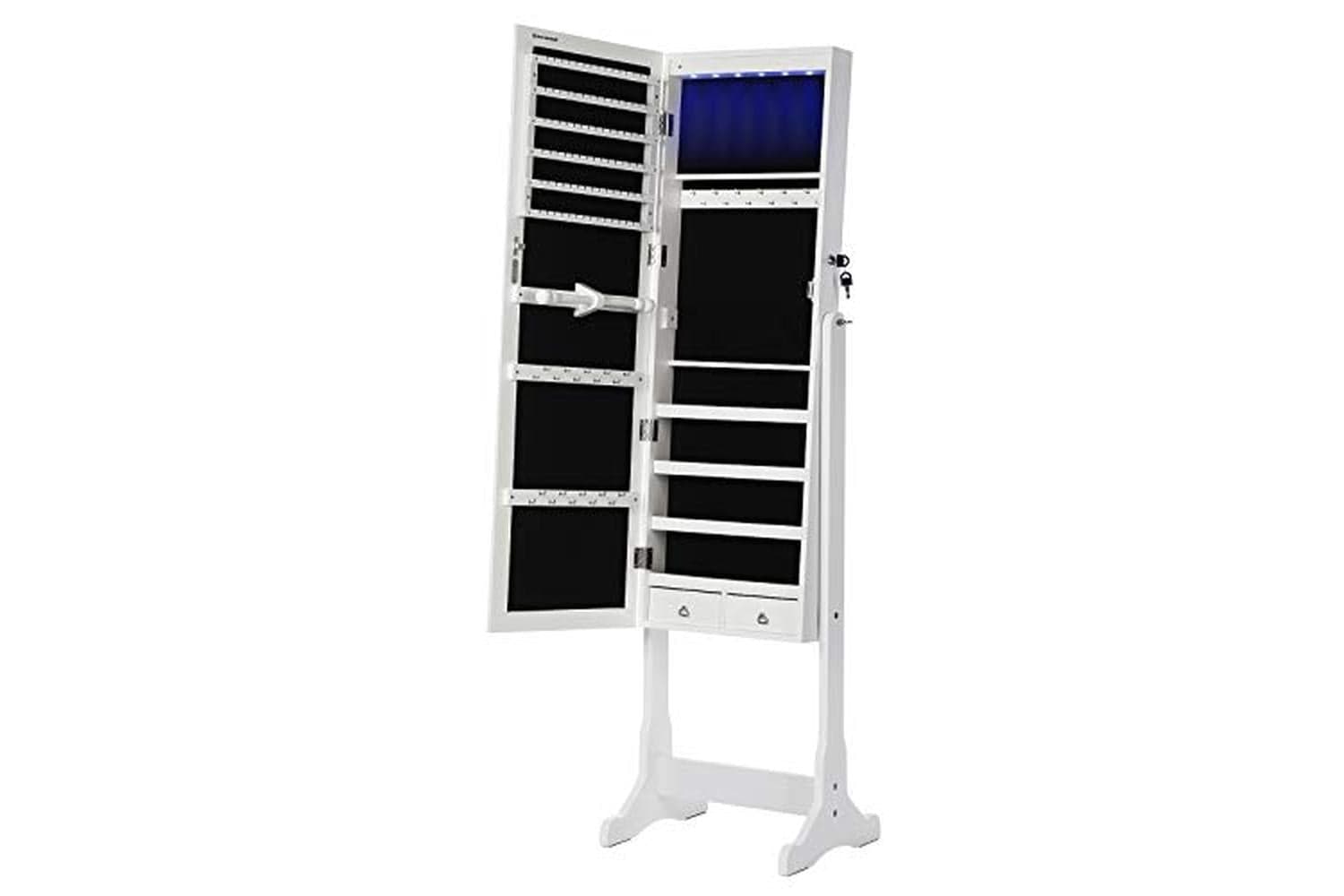 Songmics JBC94W Fantastic Jewelry Cabinet with LED