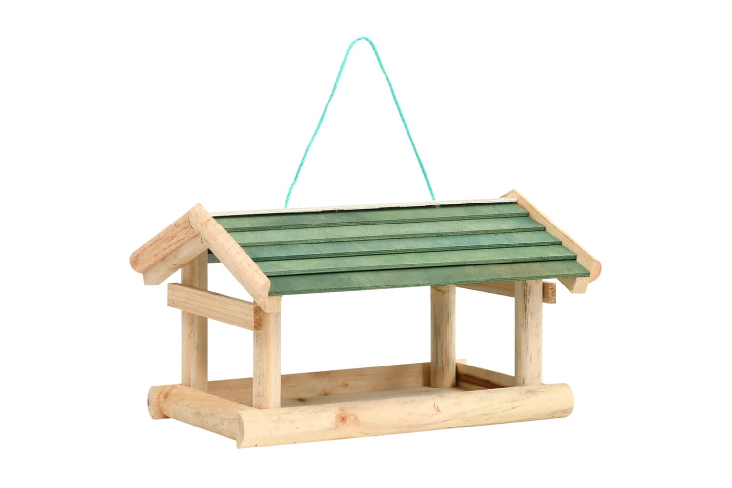 vidaXL 314819 Bird Feeder Solid Wood 35x29.5x21cm