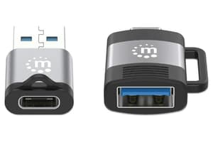 Manhattan USB-C to USB-A & USB-A to USB-C Adapters | Set of 2