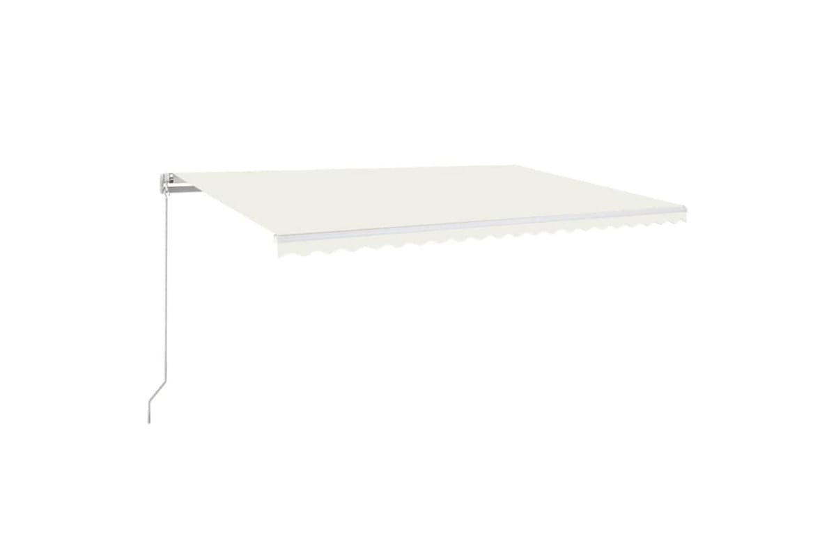 vidaXL 3069017 Manual Retractable Awning 500x350cm Cream