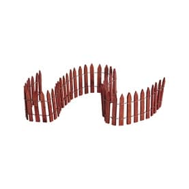 Wired Wooden Fence Village Accessory 5cm