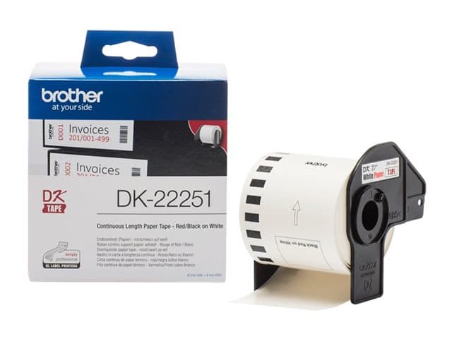 BROTHER - DK22251 - label continuous paper - 1 roll(s) - Roll (6.2 cm x 15.24 m)