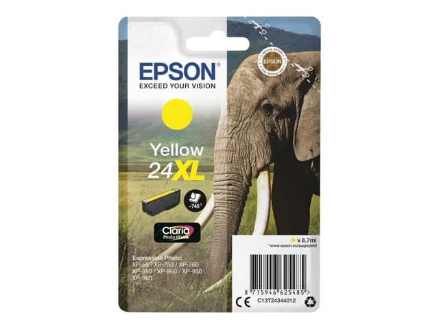 EPSON - 24XL - XL - yellow - original - ink cartridge