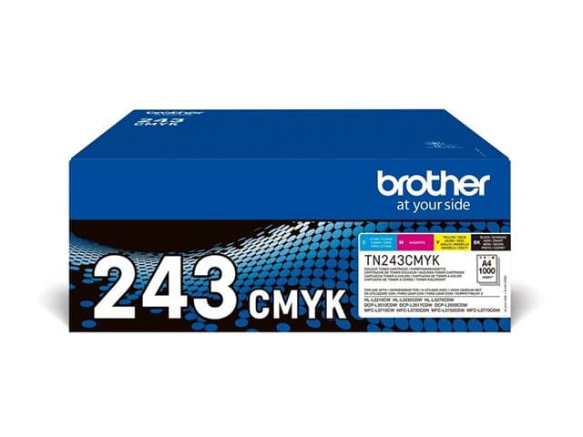 BROTHER - TN243CMYK Value Pack - 4-pack - black, yellow, cyan, magenta - original - toner cartridge