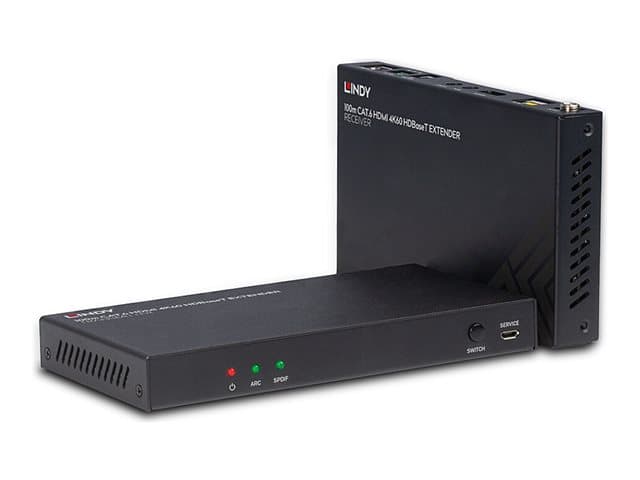 Lindy - transmitter and receiver - video/audio/infrared/serial extender - HDMI, HDBaseT