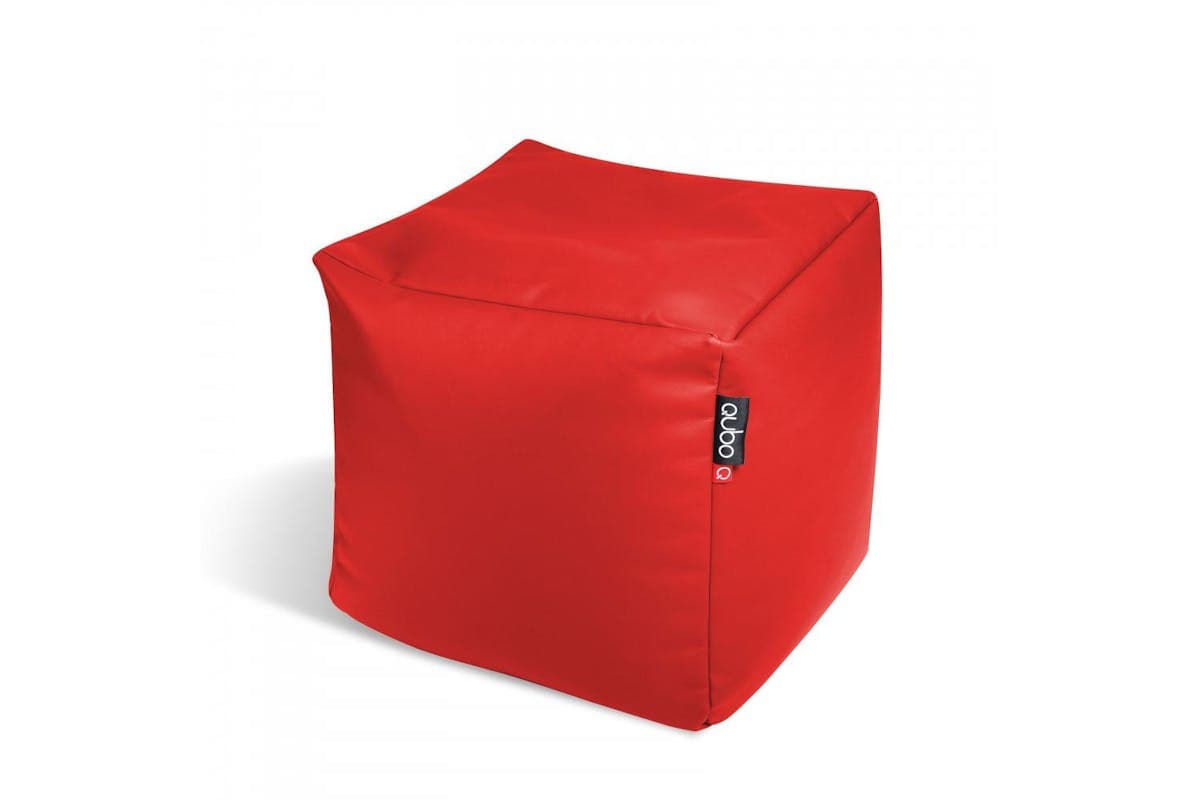 Qubo | Cube 50 | Soft Fit Bean Bag | Strawberry