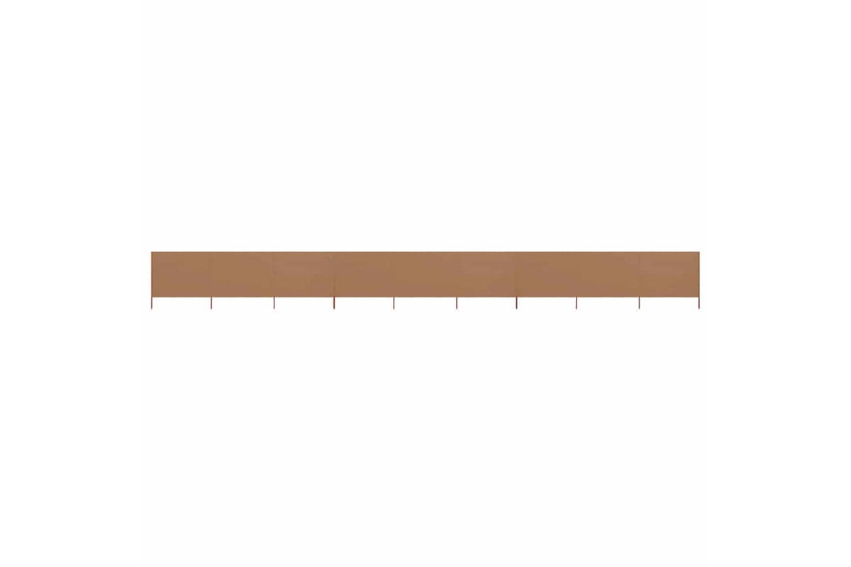 vidaXL 47195 9-panel Wind Screen Fabric 1200x120cm Taupe