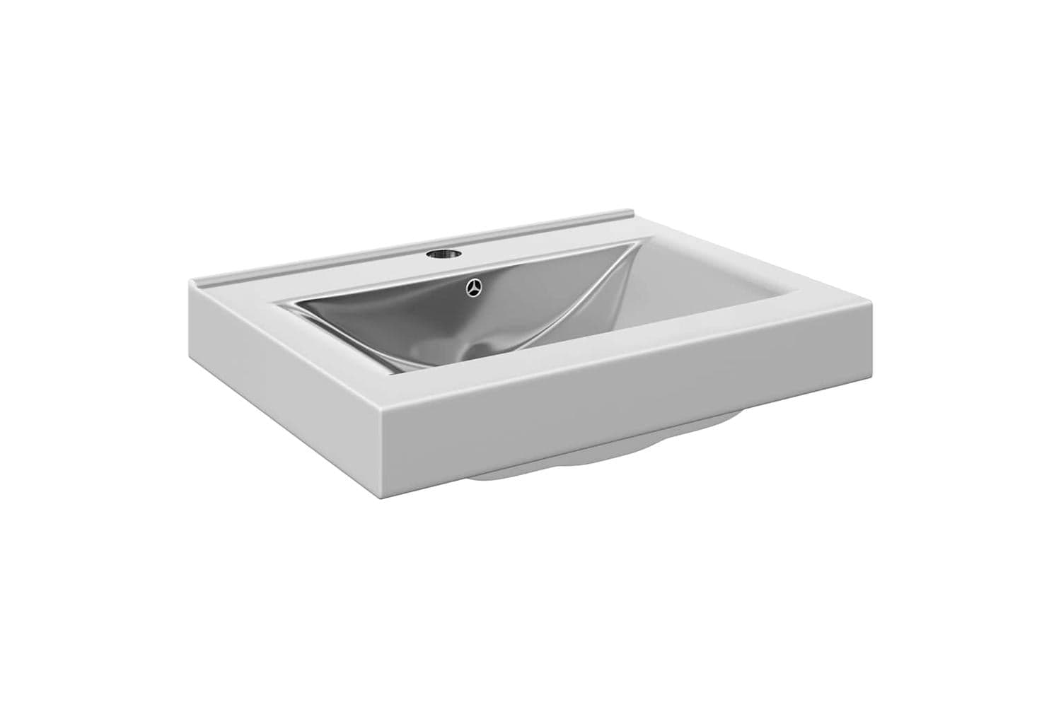vidaXL Wash Basin With Overflow