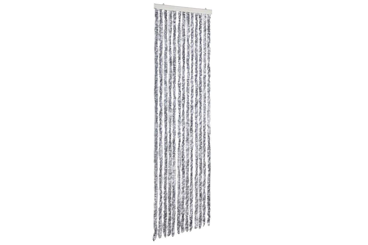 vidaXL Insect Curtain White And Grey 56x185cm Chenille
