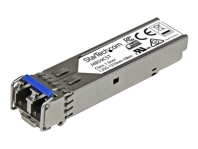 STARTECH.COM - Startech HPE J4859C Compatible SFP Module, 1000BASE-LX, 1GbE Single Mode (SMF)/Multi Mode MMF Fiber Optic Transceiver, LC Connector, 10km, 1310nm, DDM, HPE 1400, 1700, 1820, Mini GBIC - Lifetime Warranty (J4859CST) - SFP