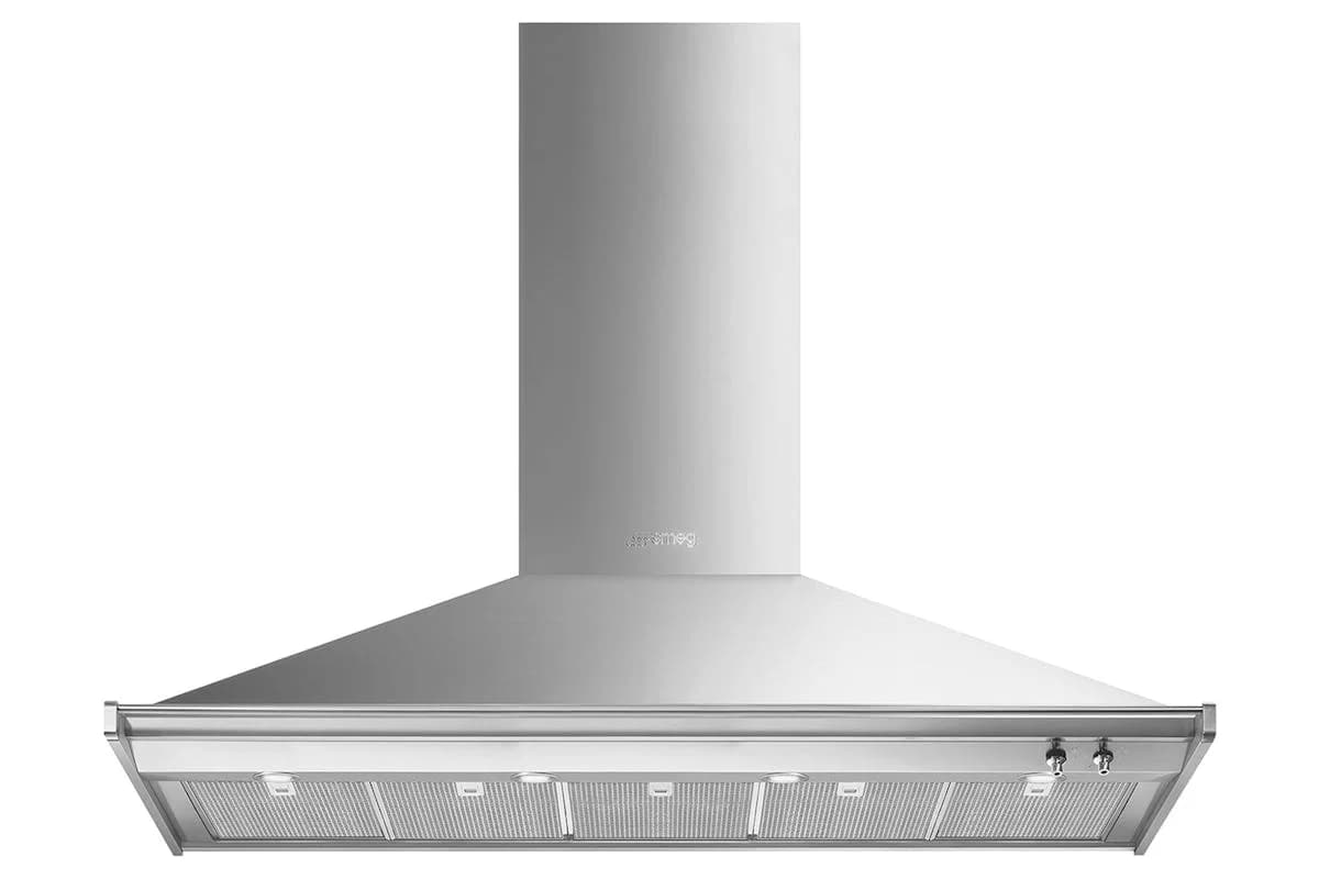 Smeg 150cm Decorative Wall Mount Hood | KD150HXE | Stainless Steel