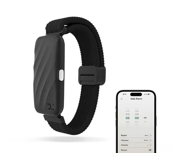 HOMEDICS WakeBand Silent Alarm Wristband - Black