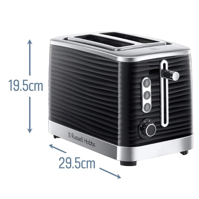 Russell Hobbs Inspire 2 Slice Black Toaster | 24371