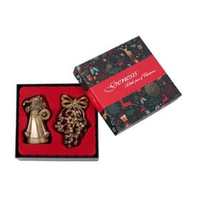 Santa & Mistletoe Christmas Tree Ornament