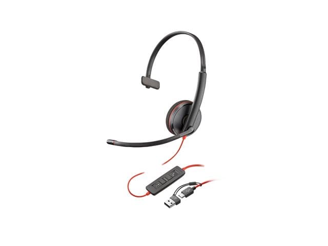 HP - Poly Blackwire C3225 - headset - 3.5 mm jack