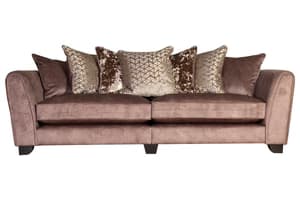Frankie 4 Seater Sofa | Fabric | Brown